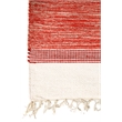 Druggets Flatweave Cotton Red 5'x8' Area Rug