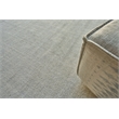 Duo Handloomed Wool/Bamboo Silk White/Gray 2'x3' Area Rug