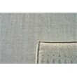 Duo Handloomed Wool/Bamboo Silk White/Gray 2'x3' Area Rug