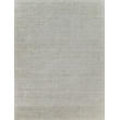 Duo Handloomed Wool/Bamboo Silk White/Gray 2'x3' Area Rug
