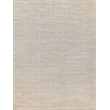 Duo Handloomed Wool/Bamboo Silk Gray/White 2'x3' Area Rug