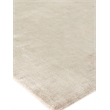 Duo Handloomed Wool/Bamboo Silk Gray/White 6'x9' Area Rug