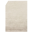 Duo Handloomed Wool/Bamboo Silk Gray/White 6'x9' Area Rug