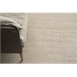 Duo Handloomed Wool/Bamboo Silk Gray/White 6'x9' Area Rug