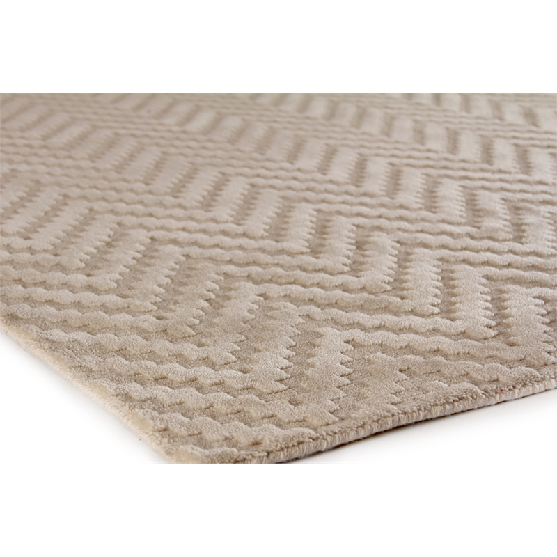 Demani Handloomed New Zealand Wool Linen 6'x9' Area Rug