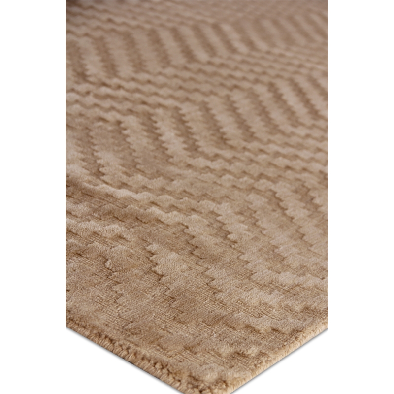 Demani Handloomed New Zealand Wool Straw 10'x14' Area Rug