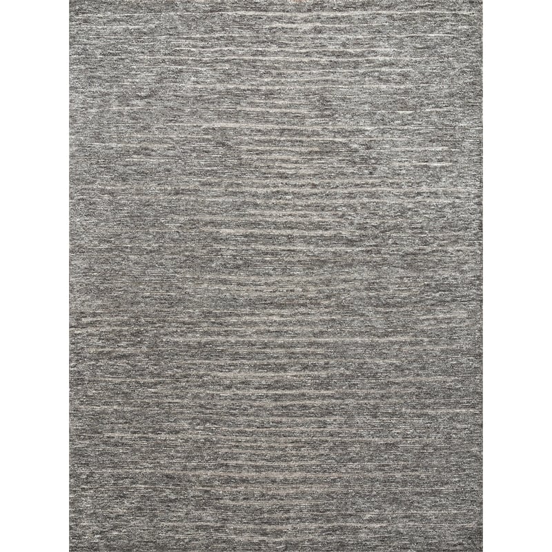 Eaton Hand-Knotted Wool/Bamboo Silk Gray/Ivory 8'x10' Area Rug