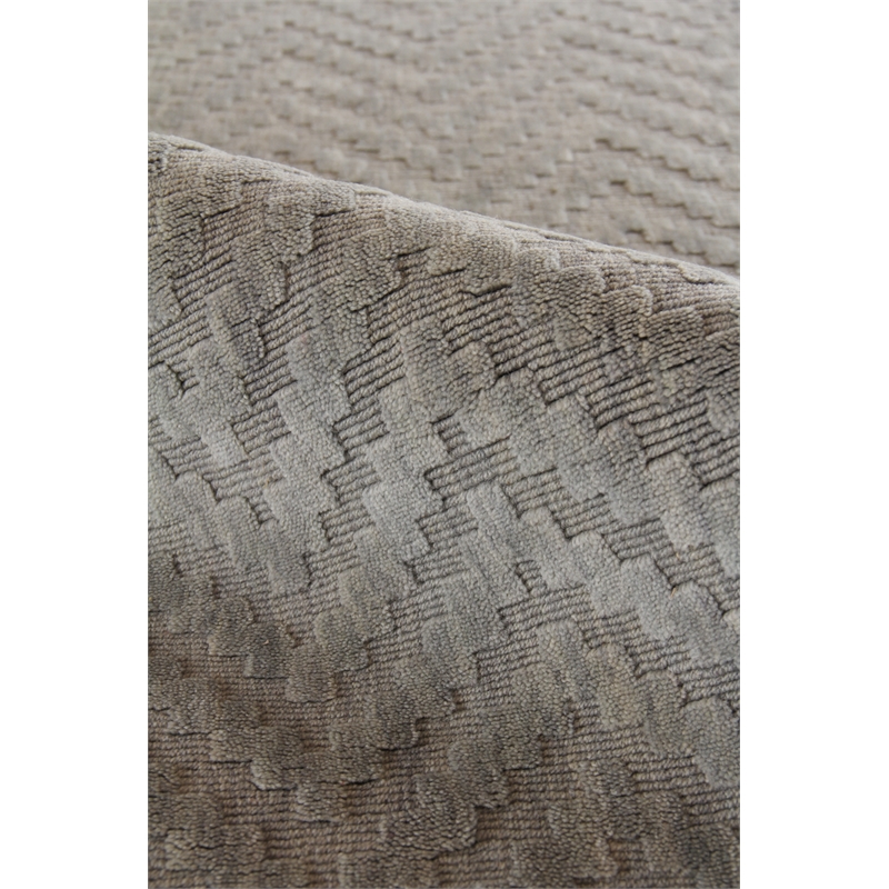 Demani Handloomed New Zealand Wool Mist 9'x12' Area Rug