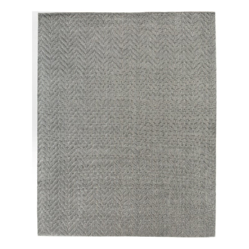 Demani Handloomed New Zealand Wool Mist 9'x12' Area Rug