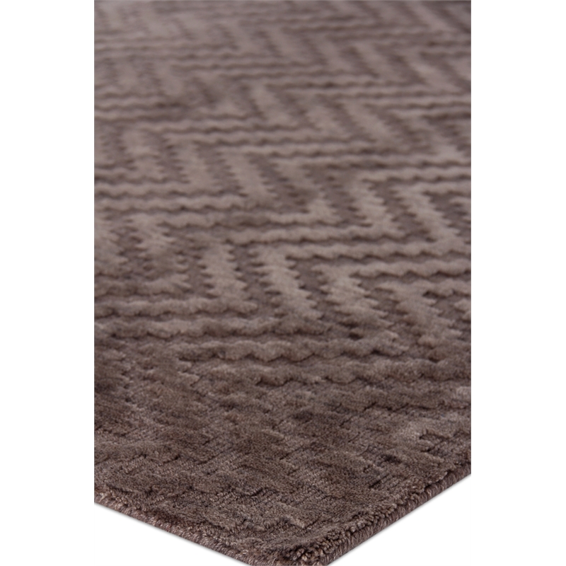 Demani Handloomed New Zealand Wool Brown 14'x18' Area Rug