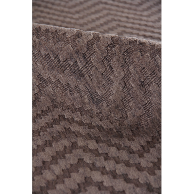 Demani Handloomed New Zealand Wool Brown 5'x8' Area Rug