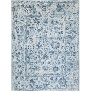 Dorchester Handloomed Wool/Bamboo Silk Navy/Blue 14'x18' Area Rug