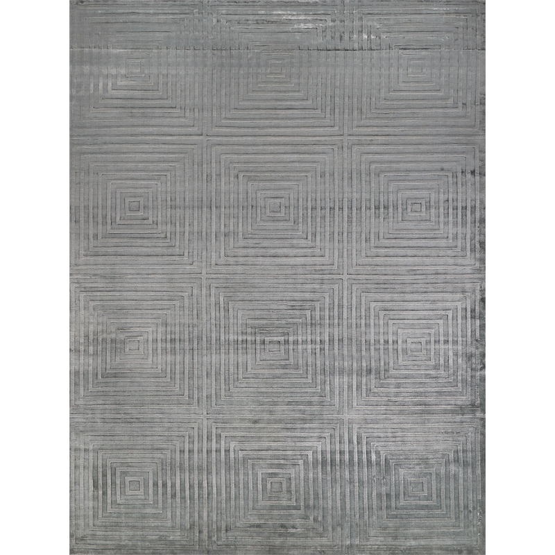 Dove Embossed Handloomed Viscose Blue Aqua 8'x10' Area Rug