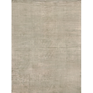Dove Embossed Handloomed Viscose Light Beige 10'x14' Area Rug