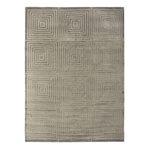Dove Embossed Handloomed Viscose Dark Gray 8'x10' Area Rug