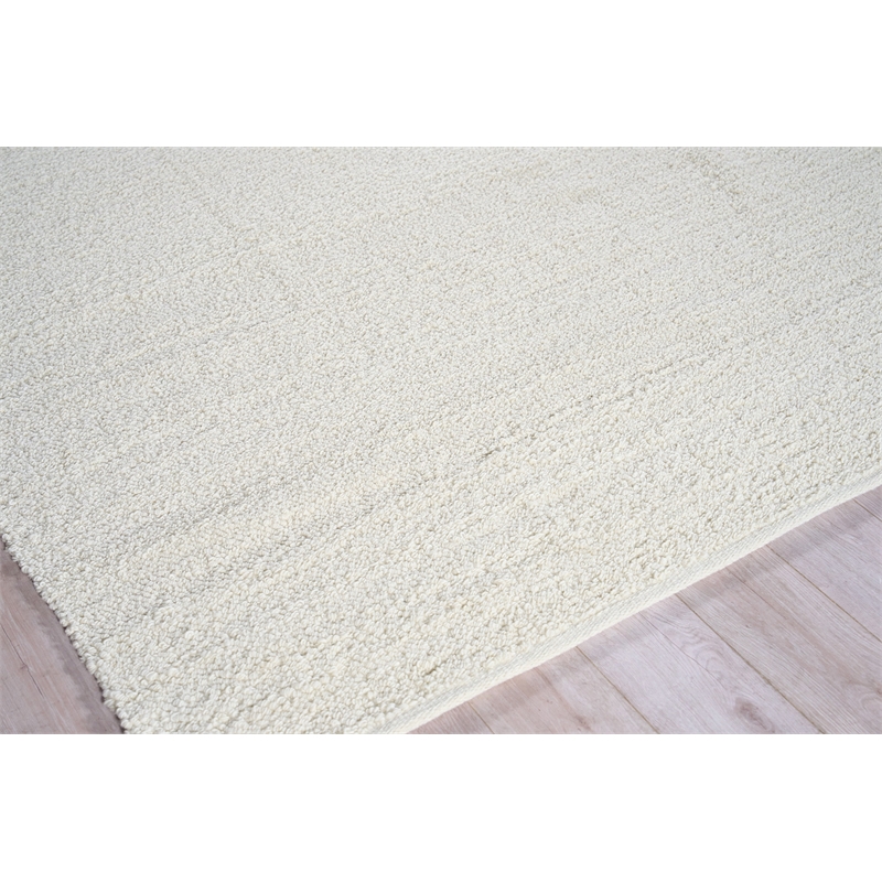 Ferretti Handloomed New Zealand Wool Ivory 14'x18' Area Rug