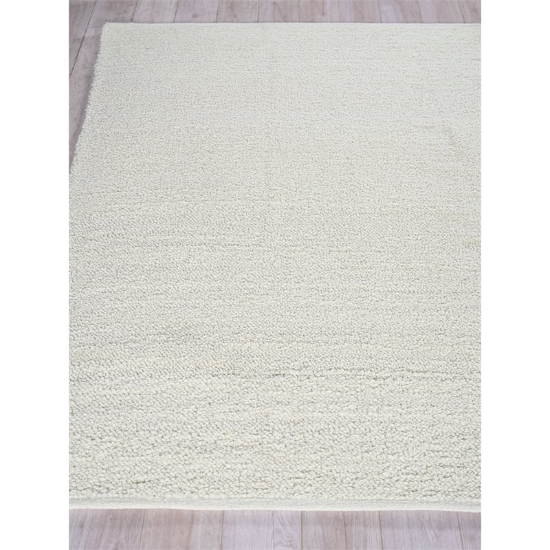 Ferretti Handloomed New Zealand Wool Ivory 14'x18' Area Rug