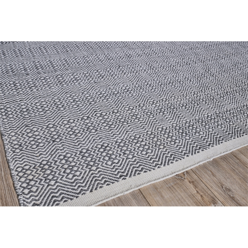 Echo Flatweave Pet Ivory/Gray 4'x6' Area Rug