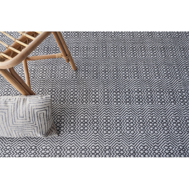 Echo Flatweave Pet Ivory/Gray 4'x6' Area Rug