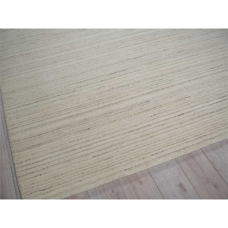 Elko Handloomed New Zealand Wool Silver 14'x18' Area Rug