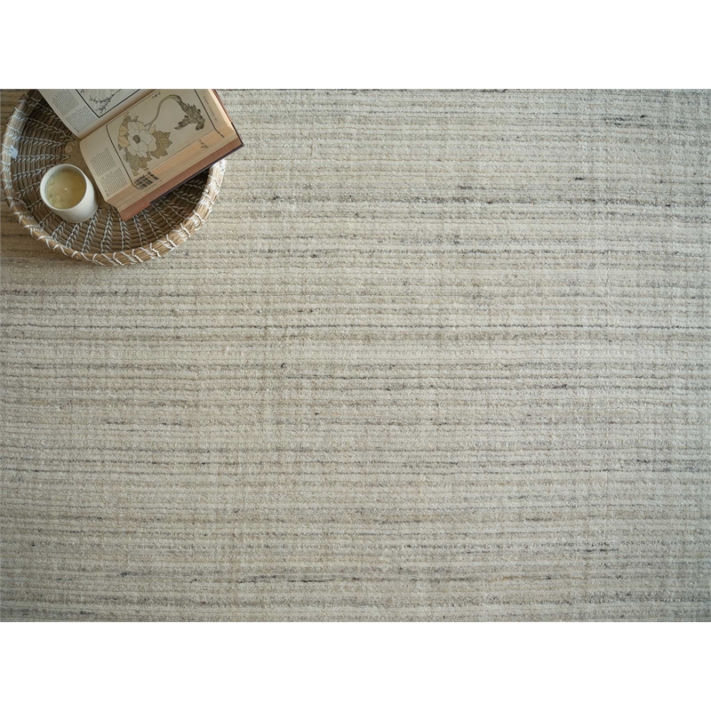 Elko Handloomed New Zealand Wool Silver 14'x18' Area Rug