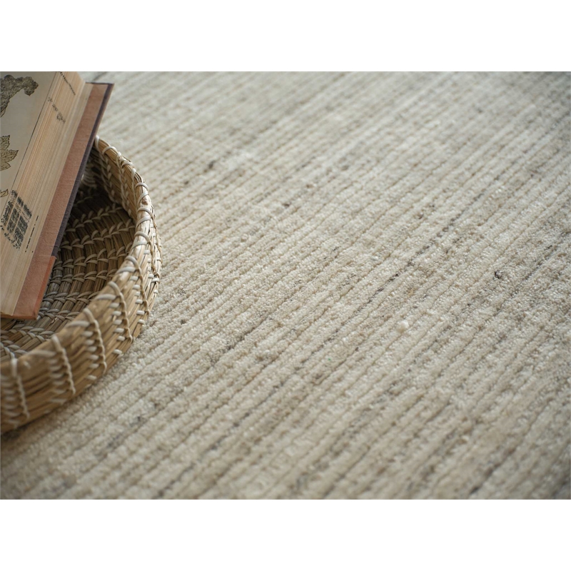 Elko Handloomed New Zealand Wool Silver 14'x18' Area Rug