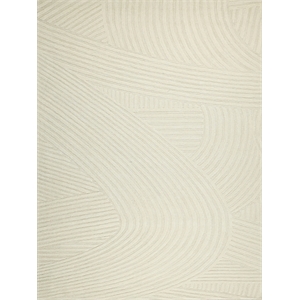 Entro Hand-Tufted New Zealand Wool Cream/Ivory 12'x15' Area Rug