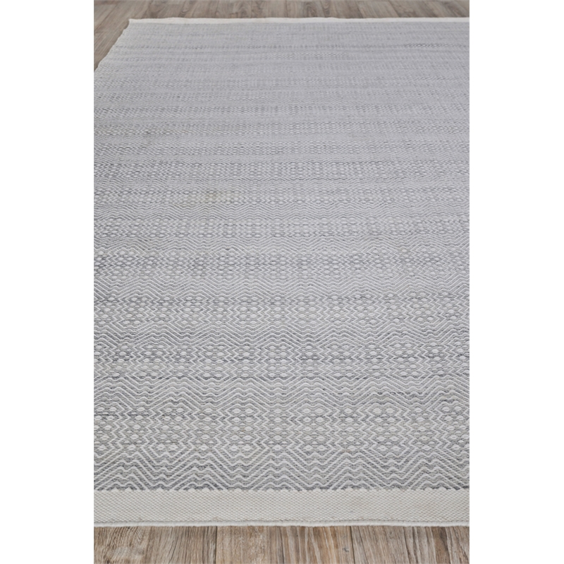 Echo Flatweave Pet Ivory/Light Silver 4'x6' Area Rug
