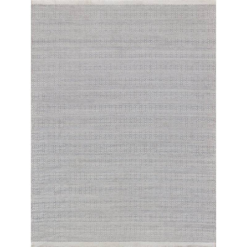 Echo Flatweave Pet Ivory/Light Silver 5'x8' Area Rug