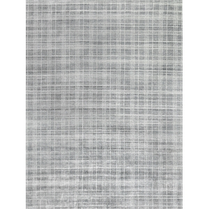 Fairbanks Handloomed Bamboo Silk Gray/White 12'x15' Area Rug