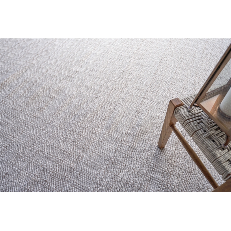 Echo Flatweave Pet Ivory/Light Beige 2'x3' Area Rug
