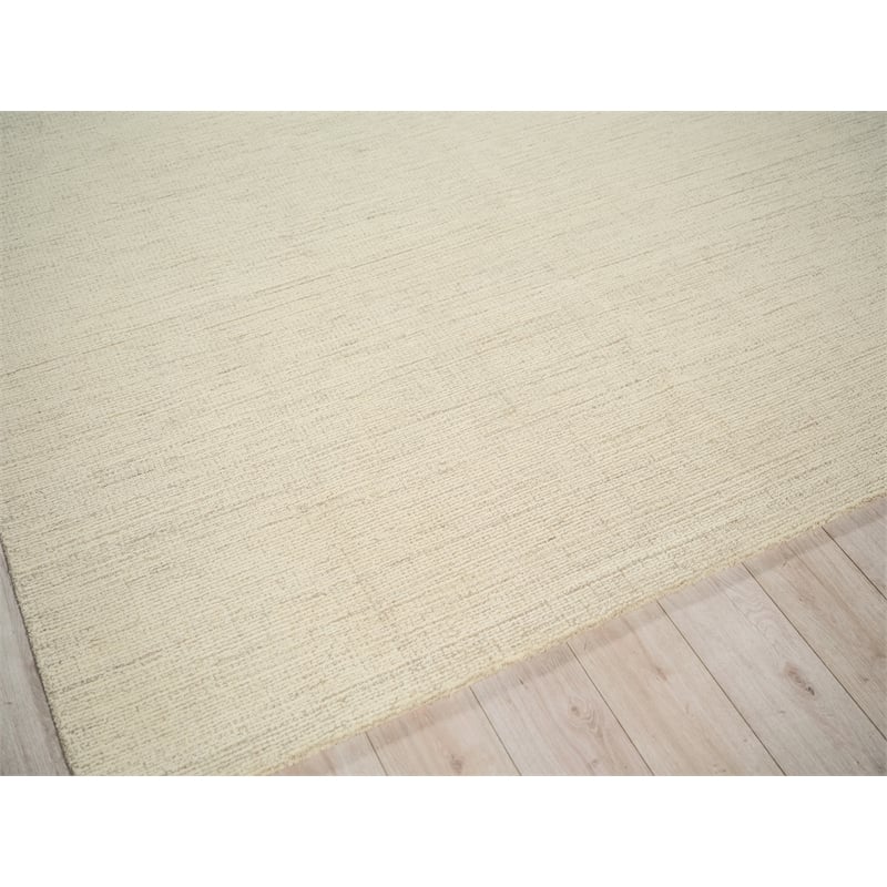Elements Hand-Tufted New Zealand Wool Beige/Ivory 10'x14' Area Rug