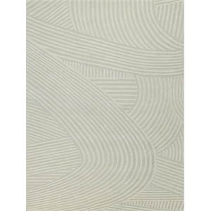 Entro Hand-Tufted New Zealand Wool Silver/Ivory 15'x20' Area Rug