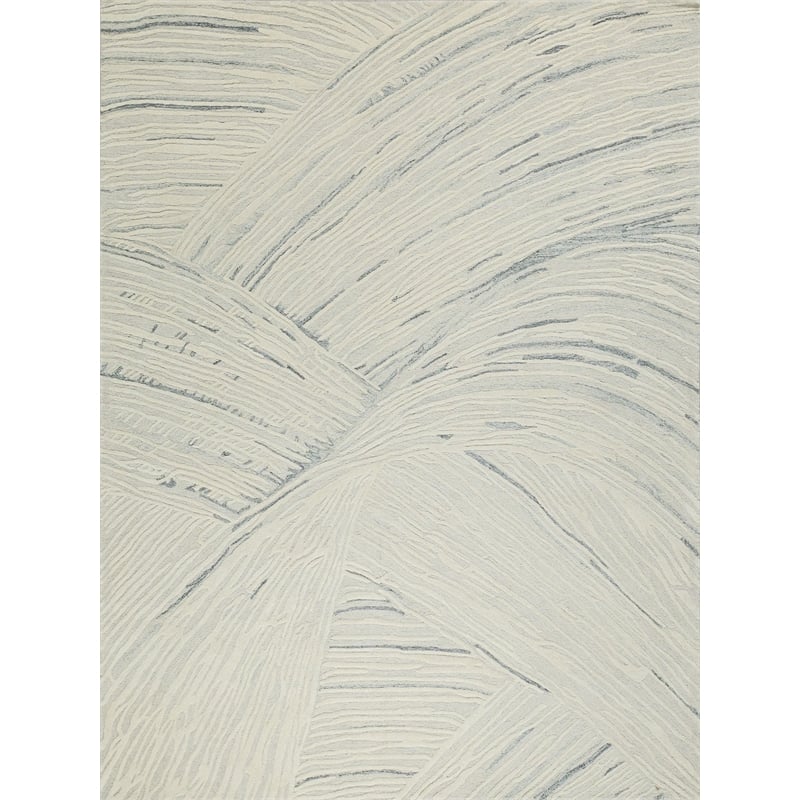 Entro Hand-Tufted New Zealand Wool Silver/Ivory 14'x18' Area Rug