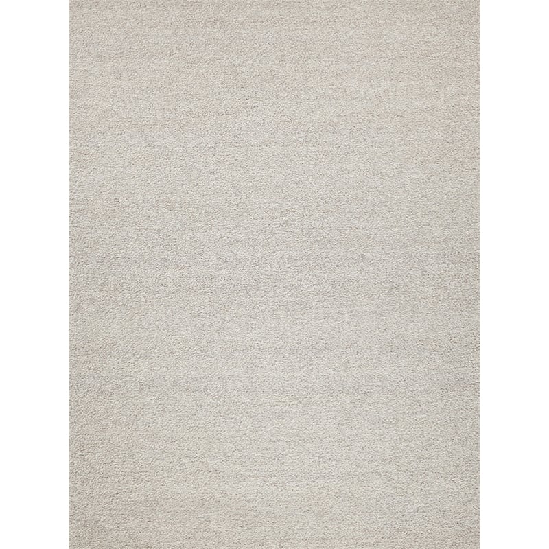 Ferretti Handloomed New Zealand Wool Silver/Ivory 6'x9' Area Rug
