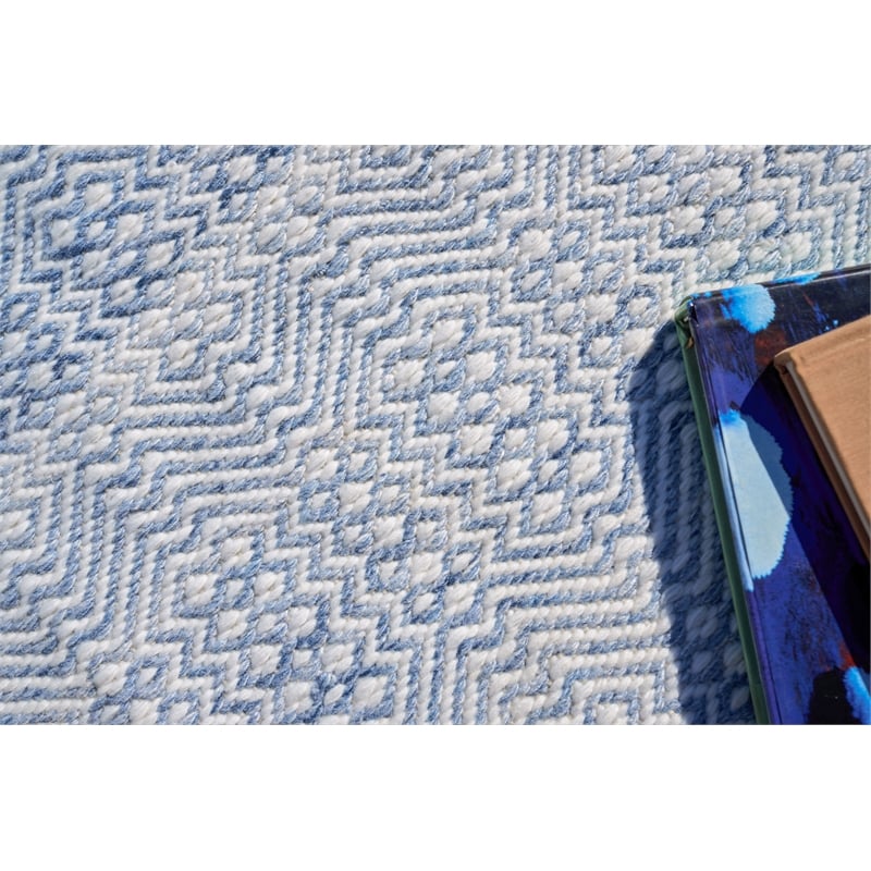 Echo Flatweave Pet Light Blue 5'x8' Area Rug