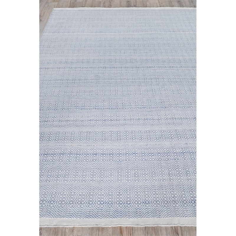Echo Flatweave Pet Light Blue 9'x12' Area Rug