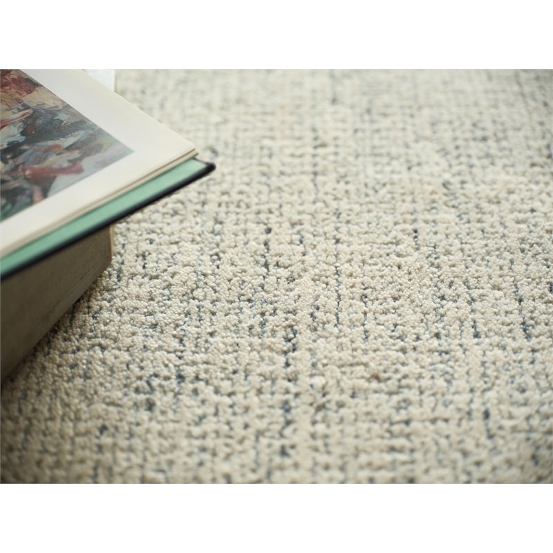 Elements Hand-Tufted New Zealand Wool Blue/Ivory 6'x9' Area Rug