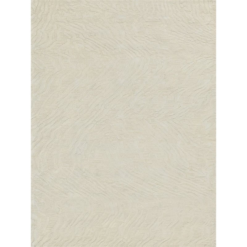 Entro Hand-Tufted New Zealand Wool Cream/Ivory 10'x14' Area Rug