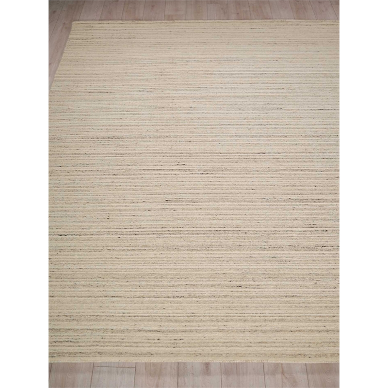Elko Handloomed New Zealand Wool Gray 2'x3' Area Rug