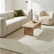 Entro Hand-Tufted New Zealand Wool Cream/Ivory 6'x9' Area Rug