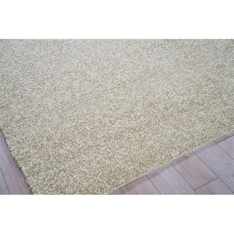 Ferretti Handloomed New Zealand Wool Light Brown 8'x10' Area Rug