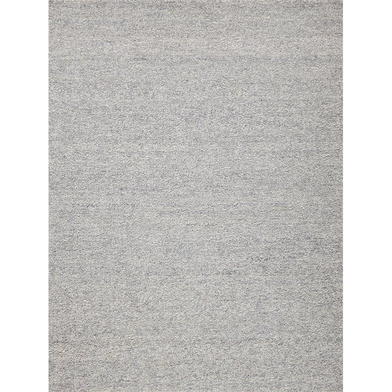 Ferretti Handloomed New Zealand Wool Light Gray/Ivory 2'x3' Area Rug
