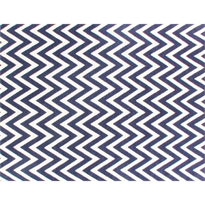 Flatweave Flatweave New Zealand Wool Navy/White 12'x15' Area Rug