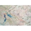 Floor Art Hand-Knotted Bamboo Silk Ivory/Gold/Blue 8'x10' Area Rug
