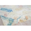 Floor Art Hand-Knotted Bamboo Silk Silver/Blush 14'x18' Area Rug