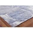 Fine Pure Silk Hand-Knotted Silk Blue/Gray/Ivory 8'x10' Area Rug