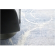 Fine Pure Silk Hand-Knotted Silk Blue/Gray/Ivory 9'x12' Area Rug