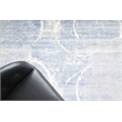 Fine Pure Silk Hand-Knotted Silk Blue/Gray/Ivory 9'x12' Area Rug