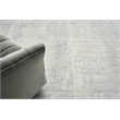 Fine Pure Silk Hand-Knotted Silk Silver/Ivory 12'x15' Area Rug